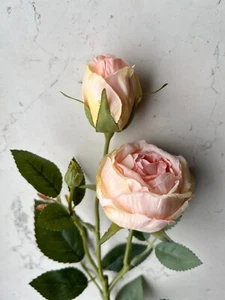 Künstliche Rosen 3er Set 55cm (6 Farben) Premium Seidenblumen, 2 Rosen 1 Knospe - Bild 1 von 28