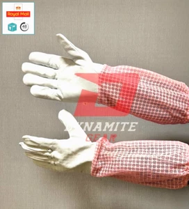 Guanti Ventilati 3 Strati Pelle di Mucca Guanti Apicoltura Taglia Large - Foto 1 di 5