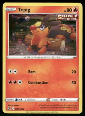 SWSH: Sword & Shield Promo Cards #SWSH172 Tepig - Image 1 of 2