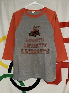 Vintage Raglan Racing T Shirt Small ¾ Sleeve Lafayette 70s 80s - Picture 1 of 12