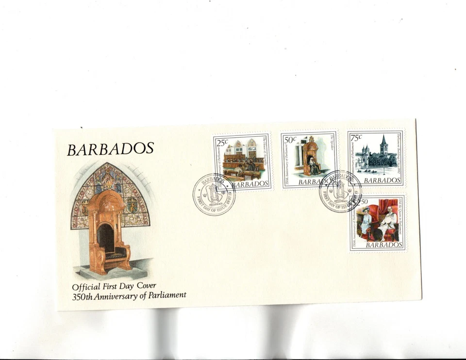 Barbados FDC Sc#743 to 746 - Image 1 of 1