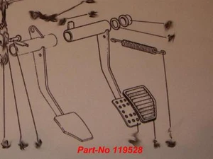 Pedal de freno para FERRARI 288 GTO ET-Nr 119528 - Imagen 1 de 1