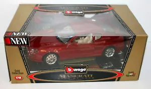 BURAGO 1/18 3341 MASERATI 3200 GT 1998 DARK RED - Picture 1 of 4
