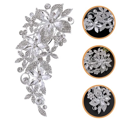  Copricapo Da Sposa Accessori Per Matrimoni Pettini Decorativi Capelli - Immagine 1 di 4