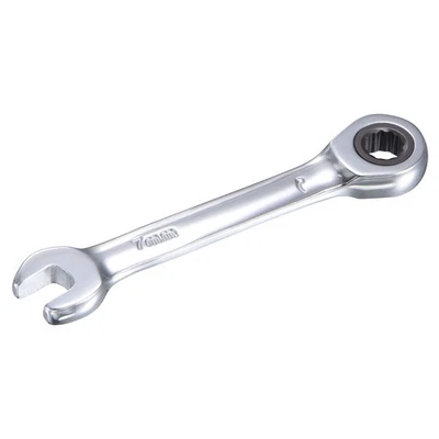7mm Stubby Ratcheting Combination Wrench Metric 72 Teeth Box Ended Tools, CR-V - Imagen 1 de 4