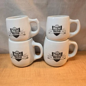 4 White Castle Mugs Vintage - 2 Large Coffee, 2 Small Espresso - Picture 1 of 5
