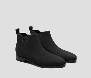 Botas Chelsea Vivaia Puntera Cuadrada Sin Cordones Ryan Impermeables Negras Talla 9.5 Nuevas - Imagen 1 de 4