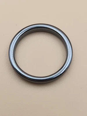 Anillo banda hematita talla 7 Foto 1 de 4