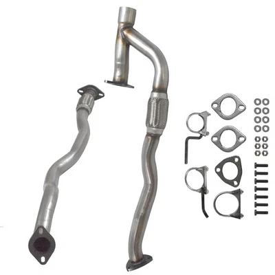 Se adapta a Jeep Cherokee 3,2 L tubos flexibles de escape de 2014 a 2018 Directfit inoxidable Foto 1 de 4