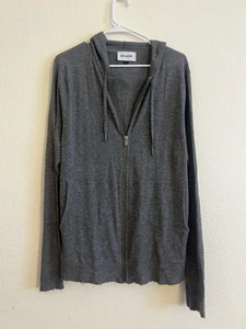 Chaqueta con Capucha Zadig Voltaire Gris XL Choque Cachemira Cremallera Envejecida - Imagen 1 de 7