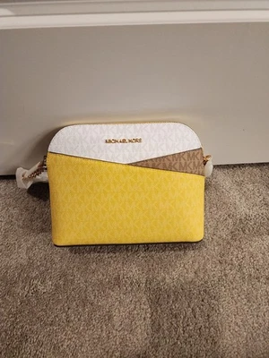 Bandolera de viaje Michael Kors Jet Set bloque de colores logotipo de firma Foto 1 de 4