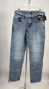 Jeans True Religion Geno Relaxed Slim Uomo 32 Blu Gamba Dritta Lavaggio Medio Denim - Foto 1 di 8
