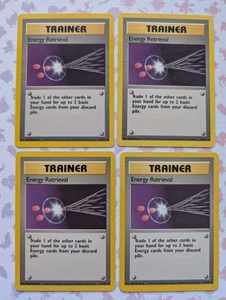 (4x) Energy Retrieval #81 Pokémon TCG Base Set Playset - Bild 1 von 2
