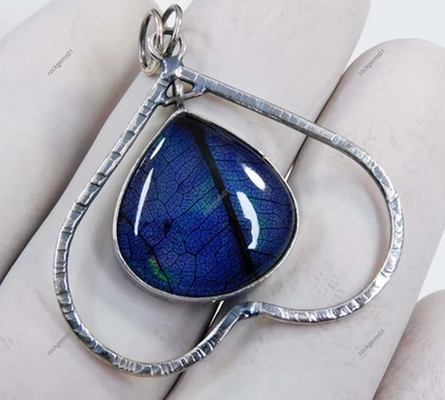 Ciondolo in argento sterling 925 28 ct opale monarca di fuoco bellissimo cion... - Immagine 1 di 4