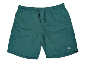 Obey 100% Nylon Shorts Herren XL dunkelgrün Gummibund Baggy Streetwear Skater - Bild 1 von 11