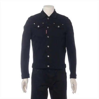 Dsquared² 20SS Cotton Denim Jacket 42 Men's Black  S79AM0002 - Image 1 of 4