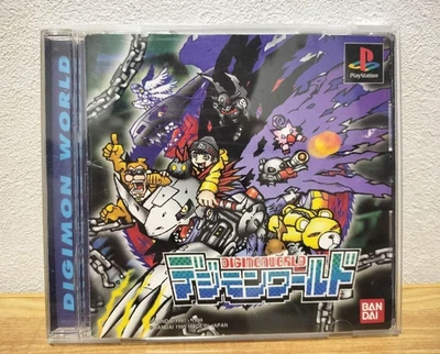 Digimon World PS1 Sony Playstation 1 PS Japan Version Used Tested Bandai 1999 - Image 1 of 3