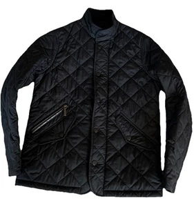 Barbour Girls Black Snap Down Zipper Chelsea Quilted Jacket Size Large (10/11) - Picture 1 of 11