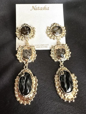 Natasha Statement Drop Earrings lightweight - Image 1 of 3