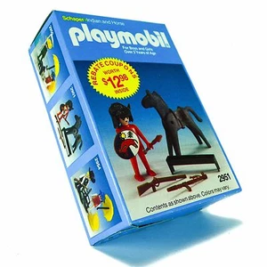 1983 Schaper Playmobil 2951 Indian Horse Figure Old Vintage NIB - Picture 1 of 7