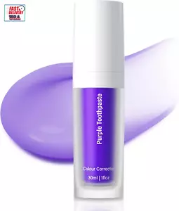 Purple Toothpaste for Teeth Whitening - Teeth Whitening Booster, Tooth Stain Rem - Picture 1 of 12