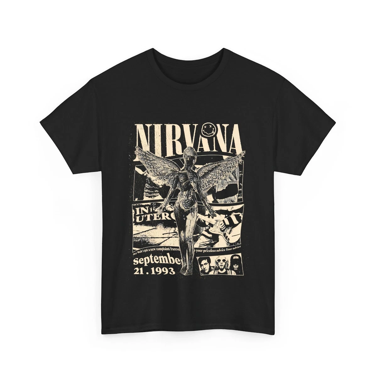 NIRVANA vintage 1993 IN UTERO T-Shirt Size S-3XL | eBay