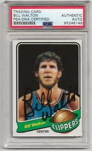 1979-80 Topps #45 Bill Walton San Diego Clippers PSA/DNA Signed Auto Autograph - Bild 1 von 2