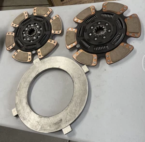 Iatco Heavy Duty Easy Effort 15-1/2" x 2" Clutch Discs & Flywheel M-2144 M-2145 - Picture 1 of 11
