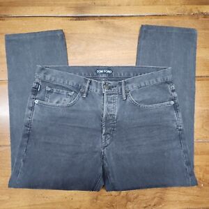 ■481 Tom Ford Men's Brown Corduroy Jeans Size 34x26 (Measured) Slim Fit