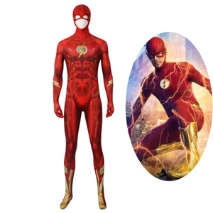 The Flash Season 8 Costume Cosplay Barry Allen Bodysuit Ver2 Men's Jumpsuit - Picture 1 of 12