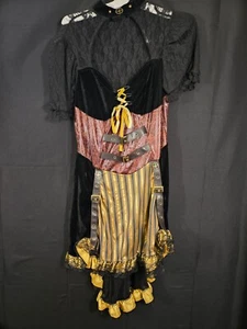 Spirit Halloween Costume Women's Steampunk MEDIUM Dress and Gloves Lady - Picture 1 of 6