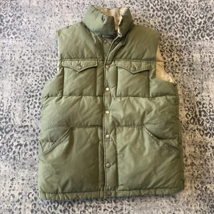 J Crew Men S Expedition Down Boulder Vest Water Resistant Xtra Warm Green Puffer - Picture 1 of 24