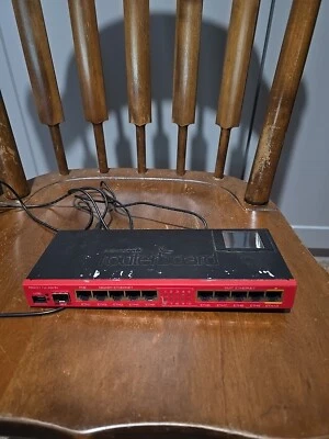 MikroTik RB2011uiLS-IN 10 Ethernet Ports Router - Red - Image 1 of 4