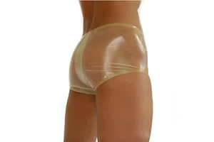 Latex Herren Unterhose hauteng transparent durchsichtig handgefertigt BDSM NEU - Picture 1 of 4