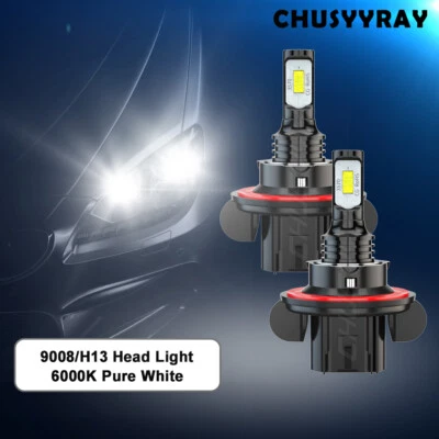 2x 9008 H13 For Polaris Outlaw 450 525 570 800 900 LED Headlight White Bulb Lamp - Bild 1 von 4