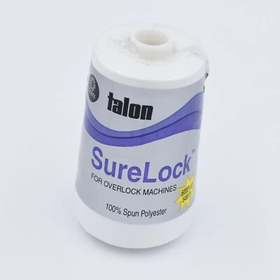 Coats Talon Surelock Overlock Thread 6000 Yards Yds White - Col 400 - Image 1 of 4