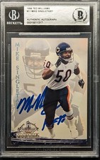 MIKE SINGLETARY Auto 1994 Ted Williams Roger Staubach's NFL Football