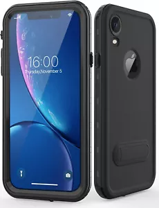 Diverbox iPhone Xr Case IP68 Waterproof Shockproof Dustproof Full-Body (Black) - Picture 1 of 7