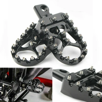 Par de pinos largos e gordos para motocicleta estilo MX para Harley Dyna Fatboy Sportster 883 - Imagem 1 de 4