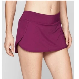 Athleta Womens Fushcia Purple Kata Swim Back Pocket Built In Liner Skirt XXS - Picture 1 of 6