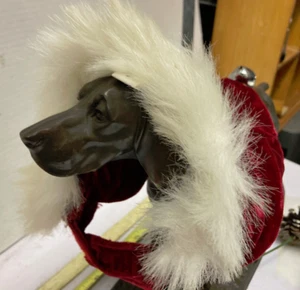 Dog Holiday Christmas SANTA HAT Red S/M Pet Dogs Xmas Plush Puppies - Picture 1 of 3