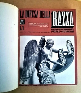 LA DIFESA DELLA RAZZA - VOL. II - Anno II: n. da 1 a 12 - 1938 -39 - Interlandi - Foto 1 di 5