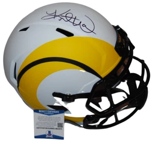 KURT WARNER signed (ST LOUIS RAMS) Lunar F/S football helmet BECKETT BAS BB41870 - Picture 1 of 4