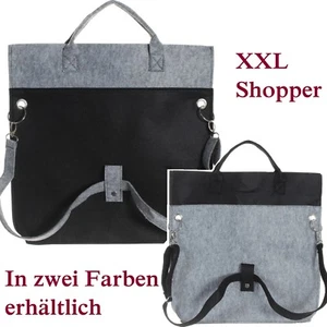 XXL Filztasche, Shopper Handtasche, Einkaufstasche Groß und superstabil NEU - Picture 1 of 3