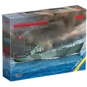 ICM S.012 Schiffsmodell 1:144 KFK Kriegsfischkutter WWII Deutsches Mehrzweckboot - Bild 1 von 22