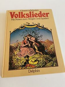 Volkslieder German Songbook Hardcover Delphin