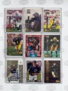 Lot (9) Autographed Signed Cards Charlie Garner Charles Johnson Dee Brown Morton - Picture 1 of 2