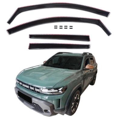 Wind deflectors GP rain deflectors for Dacia Duster 3 from 2024 4-piece set black - Image 1 of 4