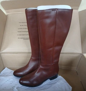 GEOX Brown Patent Ladies Boots EU 38 UK 5. Shoe Shelf - Picture 1 of 13