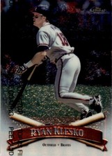 1998 Topps Finest Ryan Klesko . Atlanta Braves #72